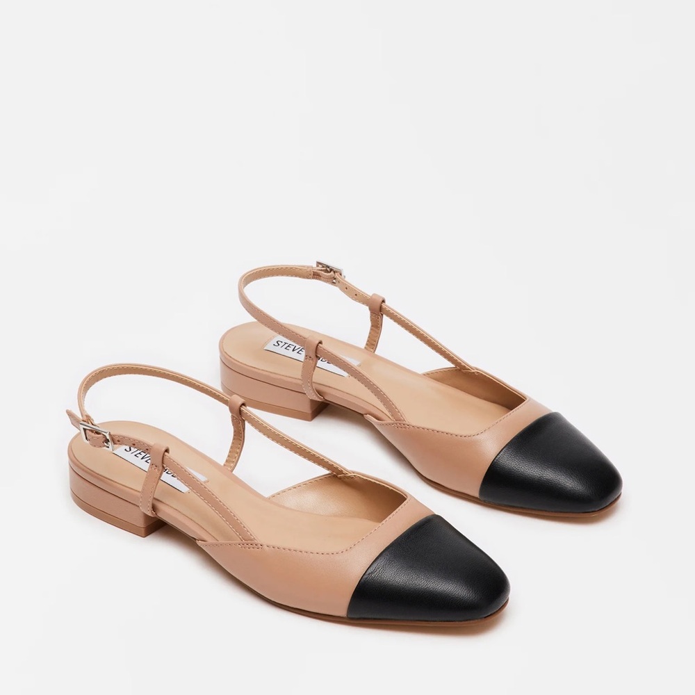 Steve Madden Belinda tan leather sling back heel